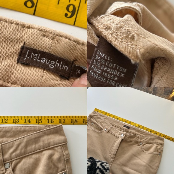 J. McLaughlin Lexi Jeans Ankle Cropped Skinny Legged Stretch
Denim tan size 14 - Picture 9 of 12